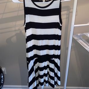 LOFT, Black and White Dress